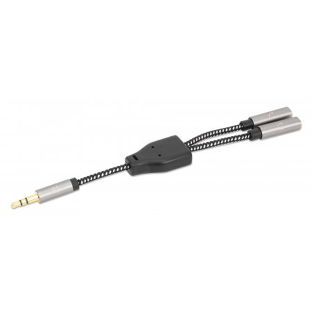 Stereo Audio Aux Headphone Y-Splitter Cable
