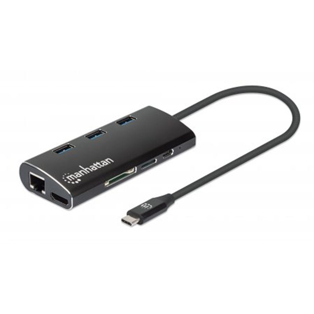 SuperSpeed USB-C Multiport Adapter Black, 105 (L) x 45 (W) x 18 (H) [mm]