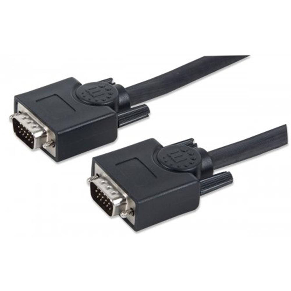 SVGA Monitor Cable, HD15 Male / HD15 Male, 10 m (30 ft.), Black