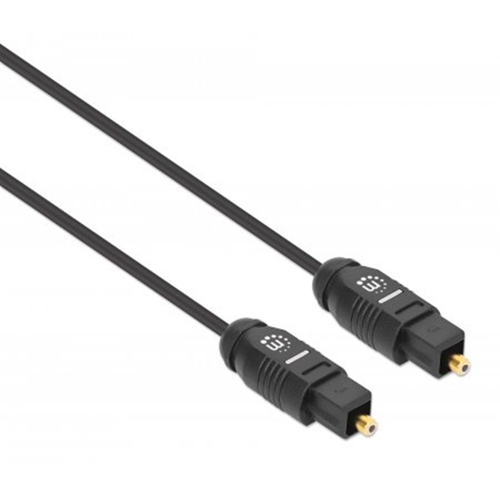 Toslink Digital Optical Audio Cable Black, 2 (L) x 0.007 (W) x 0.007 (H) [m]