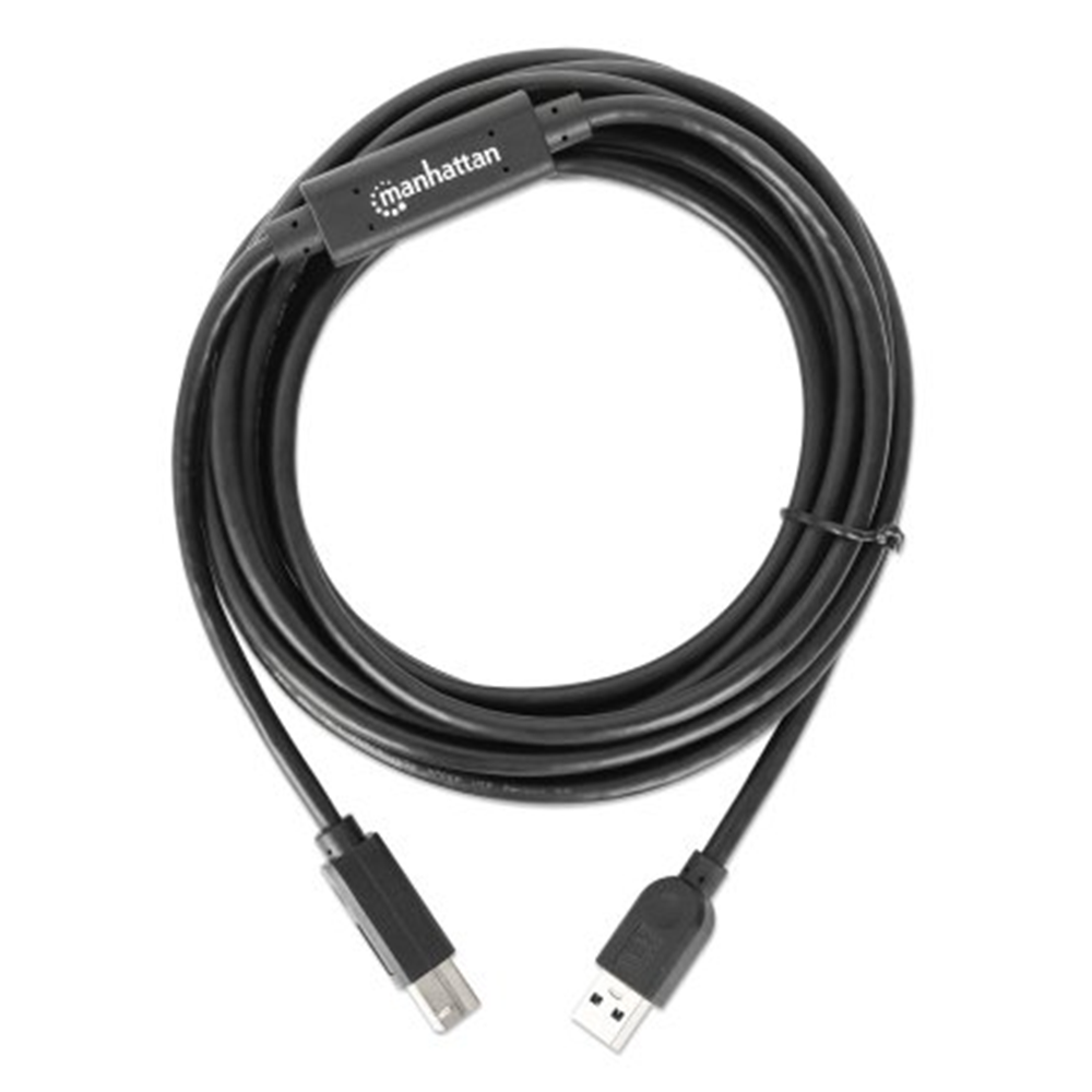 USB 3.0 Type-A to Type-B Active Cable Black, 5 (L) x 0.014 (W) x 0.019 (H) [m]