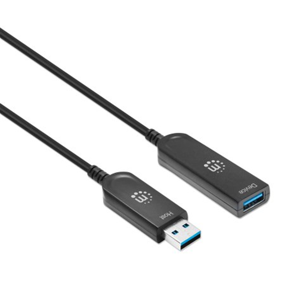 USB 3.2 Gen 2 Type-A Active Optical Extension Cable Black, 20 (L) x 0.011 (W) x 0.019 (H) [m]