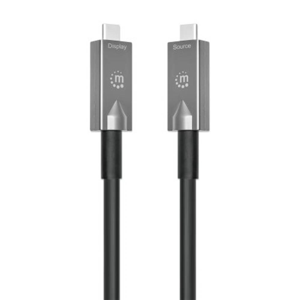 USB 3.2 Gen 2 Type-C Active Optical Cable Black, 15 (L) x 0.015 (W) x 0.0125 (H) [m]