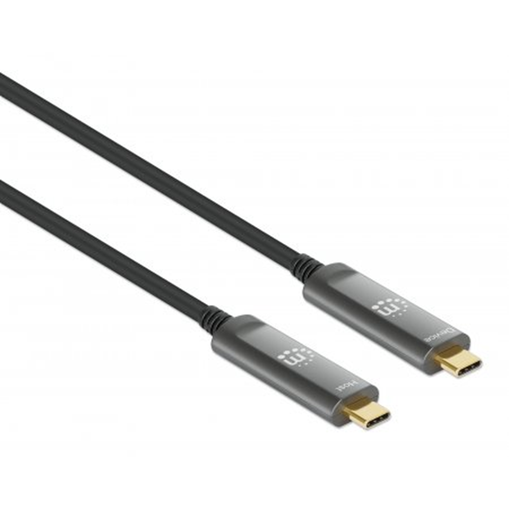 USB 3.2 Gen 2 Type-C Device Active Optical Cable Black, 7.5 (L) x 0.015 (W) x 0.008 (H) [m]