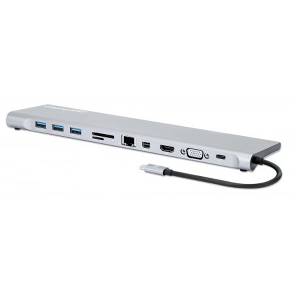 USB-C PD 11-in-1 Triple-Monitor Docking Station with MST