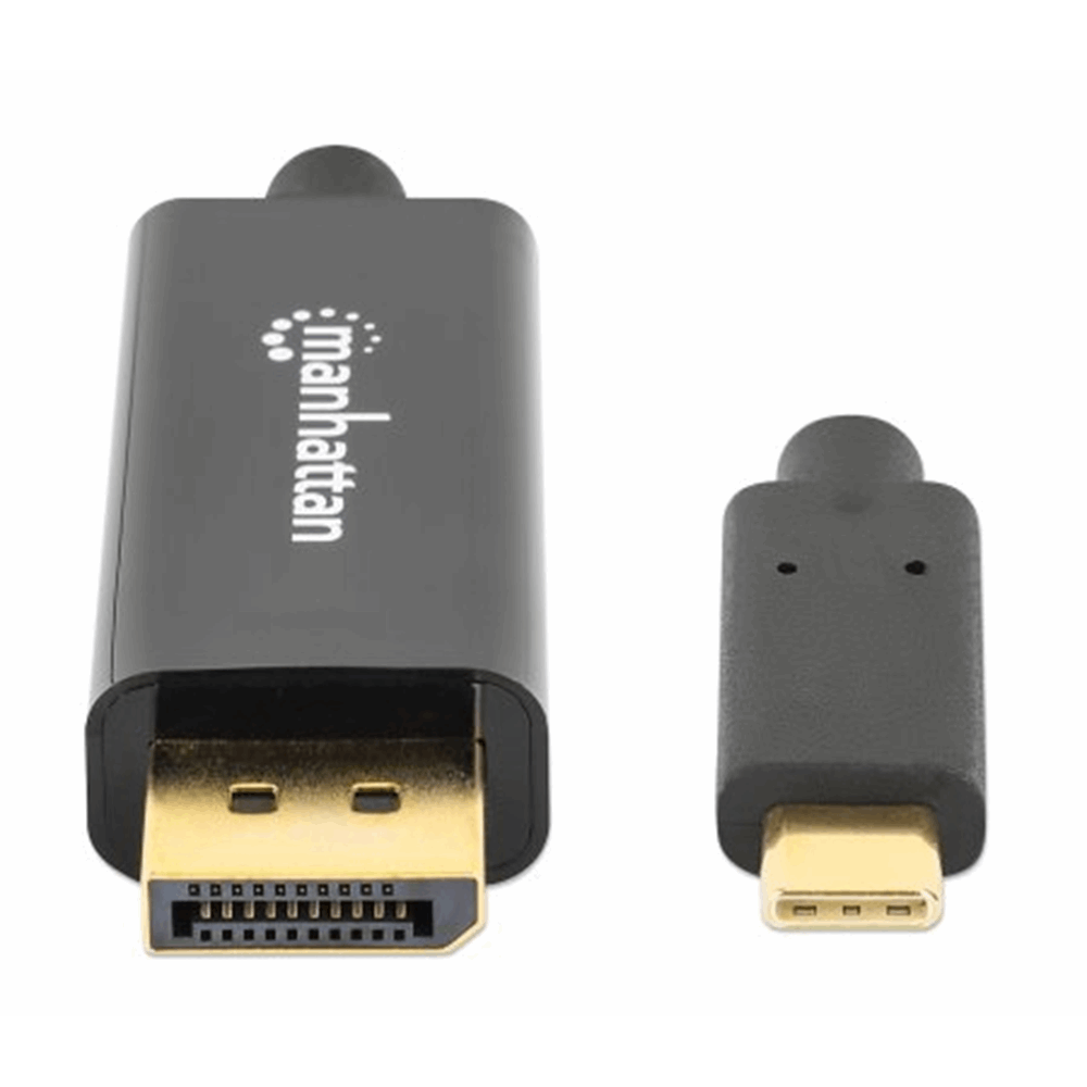 USB-C to DisplayPort Adapter Cable, Converts a DP Alt Mode Signal to a 4K@60Hz DP Output, 1 m (3 ft.), Black