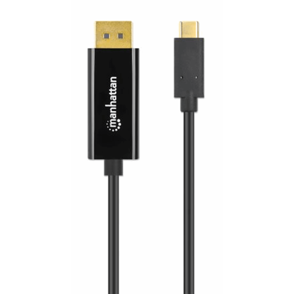 USB-C to DisplayPort Adapter Cable, Converts a DP Alt Mode Signal to a 4K@60Hz DP Output, 1 m (3 ft.), Black