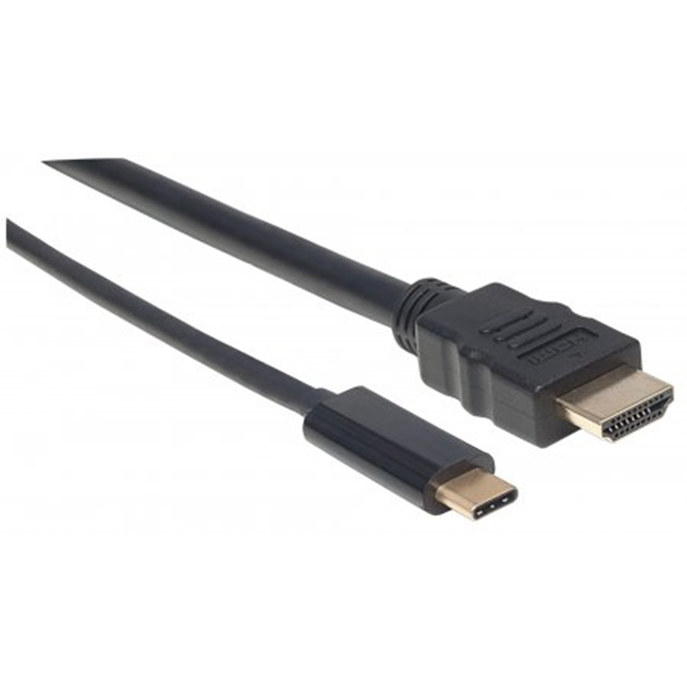 USB-C to HDMI Adapter Cable Black, 1 mm